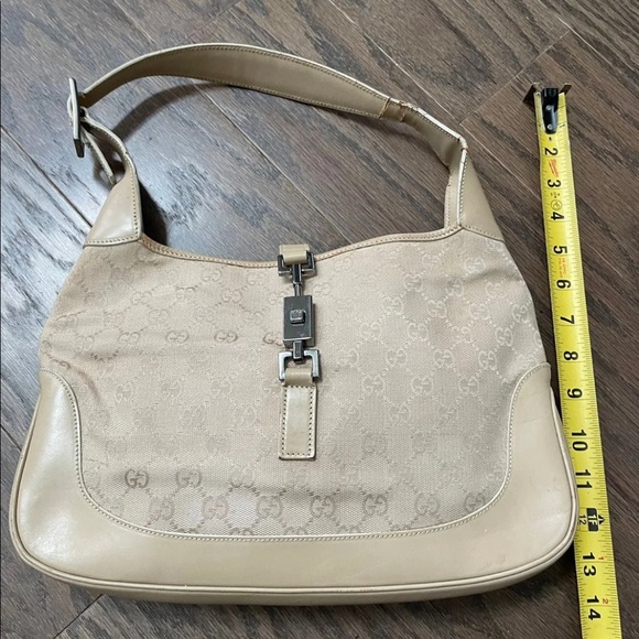 Vintage Beige Gucci Jackie shoulder bag - Picture 4 of 12